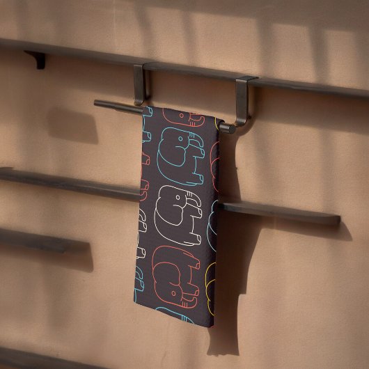 ゾウスケッチ キッチンタオル