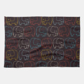 ゾウスケッチ キッチンタオル (横)