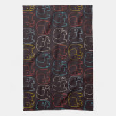 ゾウスケッチ キッチンタオル (縦)