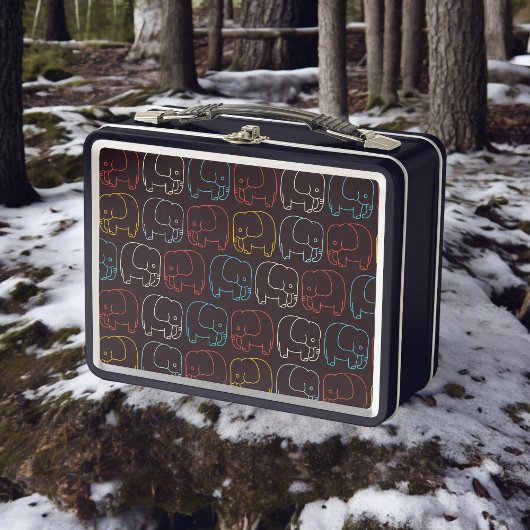 ゾウスケッチ メタルランチボックス