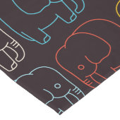 ゾウスケッチ ロングテーブルランナー (コーナー)