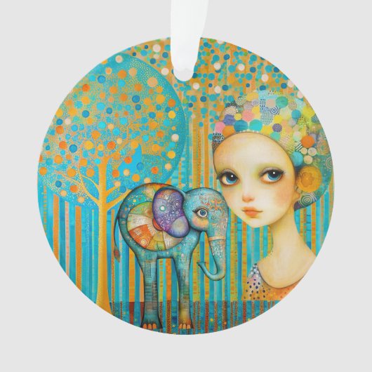 ゾウチャーム オーナメント (正面)