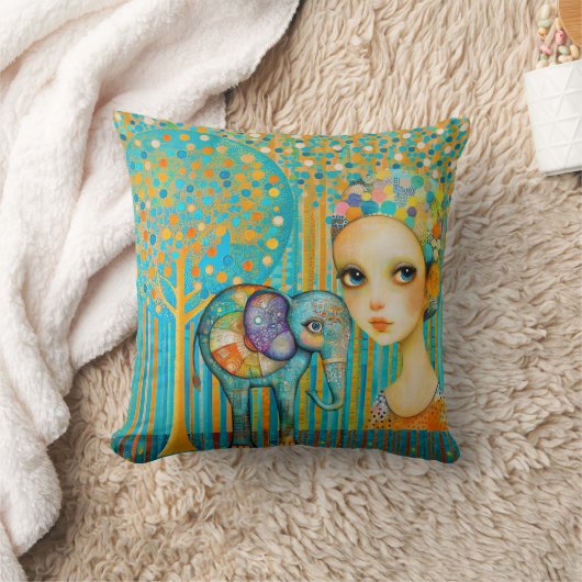 ゾウチャーム クッション (ブランケット)