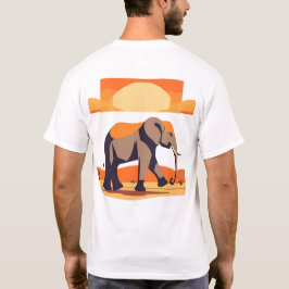 ゾウデザイン3 Tシャツ