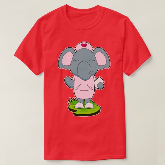 ゾウナース注 Tシャツ (デザイン正面)