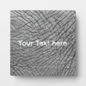 ゾウパーソナライズされた皮 フォトプラーク (正面)