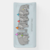 ゾウパーティーバナー 横断幕 (縦)