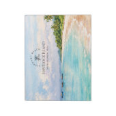 ゾウビーチの水彩画 - アンダマン記念ギフト ノートパッド (回転)