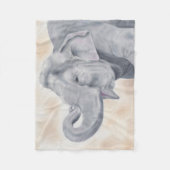 ゾウフリース フリースブランケット (正面)