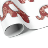 ゾウフローラグレーブルゴーニュ銅東洋 ラッピングペーパー (ロールコーナー)