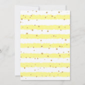 ゾウフローラピンクブルージェンダーリビール招待状 招待状 (裏面)