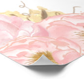 ゾウフローラ1st誕生日パーティー背景バナー ポスター (角)