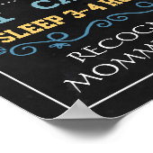 ゾウベビー月刊の黒板の看板ポスター ポスター (角)