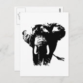 ゾウポップ・アートのント ポストカード (正面/裏面)