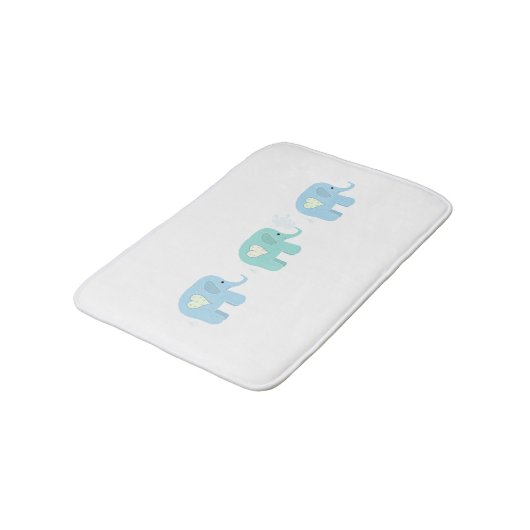 ゾウ三頭 バスマット (アングル)