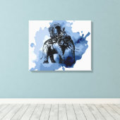 ゾウ乗り キャンバスプリント (インサイチュ (ウッドフロア))