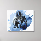 ゾウ乗り キャンバスプリント (正面)