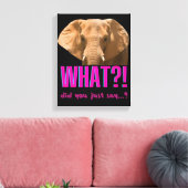 ゾウ今何て言った？ キャンバスプリント (インサイチュ (リビング))