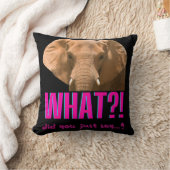 ゾウ今何て言った？ クッション (ブランケット)