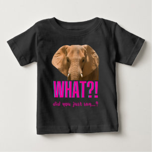 ゾウ今何て言った? ベビーTシャツ