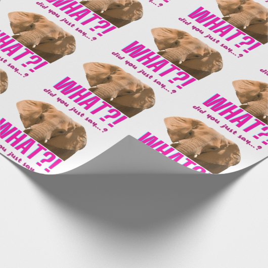 ゾウ今何て言った？ ラッピングペーパー (角)