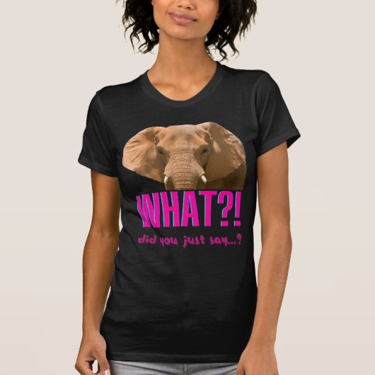 ゾウ今何て言った? Tシャツ (正面)