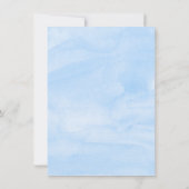 ゾウ任意の番号の少年の誕生日パーティー 招待状 (裏面)