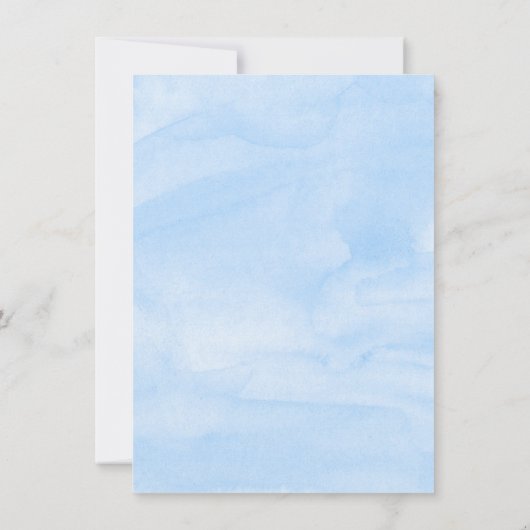 ゾウ任意の番号の少年の誕生日パーティー 招待状 (裏面)