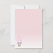 ゾウ写真バルーンベビーシャワーサンキューカード サンキューカード (裏面)