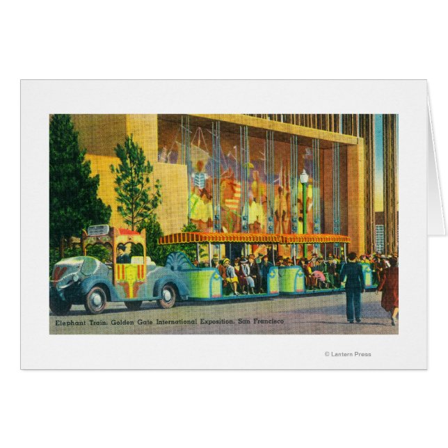 ゾウ列車の景色 (正面横)