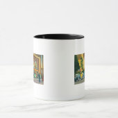 ゾウ列車の景色 マグカップ (中央)