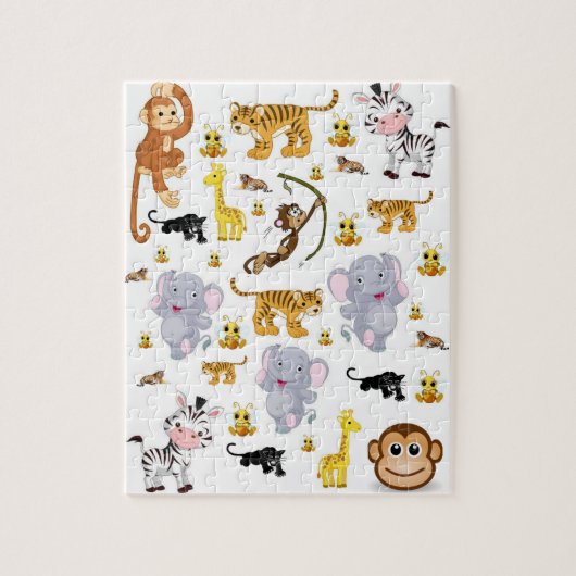 ゾウ動物ジグソーパズル ジグソーパズル (縦)