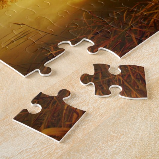 ゾウ動物 ジグソーパズル (側面)