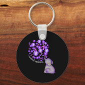 ゾウ吹ズ・アップ・パープル・ラロンズ過剰摂取アワレネ キーホルダー (正面)