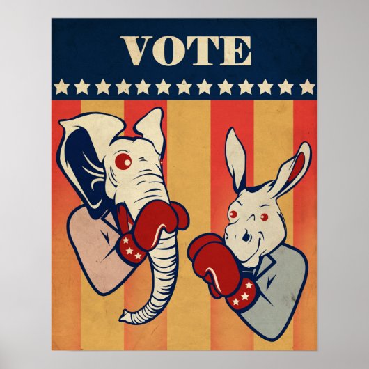 ゾウ対ロバ ポスター (正面)