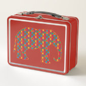 ゾウ弁当 メタルランチボックス (正面)