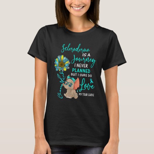 ゾウ強皮症は私が計画したことのない旅である Tシャツ (正面)
