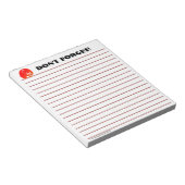 ゾウ忘れはカスタムない(メモ帳) ノートパッド (アングル)