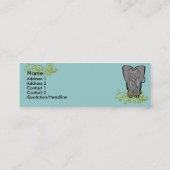 ゾウ忘れは スキニー名刺 (裏面)