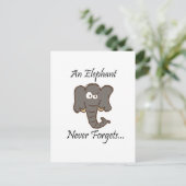 ゾウ忘れは ポストカード (スタンド正面)
