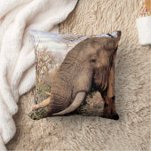 ゾウ愛好家アート クッション (ブランケット)