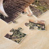 ゾウ愛好家アート ジグソーパズル (側面)