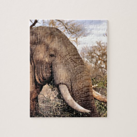 ゾウ愛好家アート ジグソーパズル (縦)