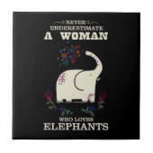 ゾウ愛好家 タイル (正面)