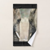 ゾウ愛好家 バスタオルセット (ハンドタオル)