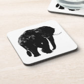 ゾウ懸命プラスチックのコースター コースター (左側)