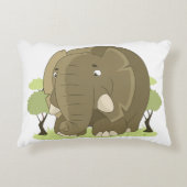 ゾウ枕 アクセントクッション (正面)
