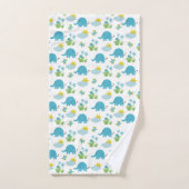 ゾウ柄のタオルセット バスタオルセット (ハンドタオル)