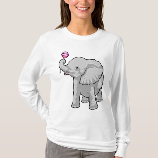 ゾウ棒つきキャンデー Tシャツ (正面)