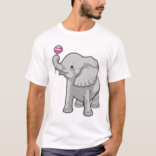ゾウ棒つきキャンデー Tシャツ